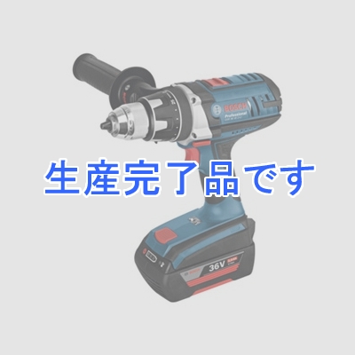 BOSCH 【生産完了】バッテリー振動ドライバードリル 2.7kg DC36V 2.0Ah リチウムイオンバッテリー ECP・EMP・ERC機能搭載 電子無段変速 キャリングケース、サイドハンドル、充電器付  GSR36VE-2-LI