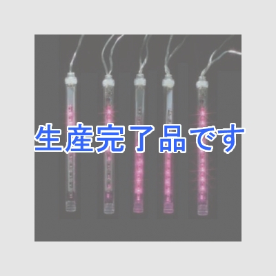 ジェフコム LEDフォール 電池式 5本組 ピンク  STM-G05P