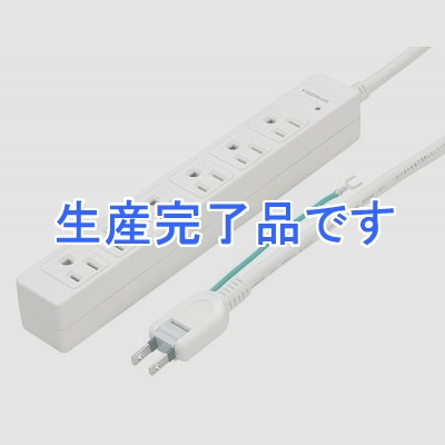 YAZAWA(ヤザワ) 【生産終了】3Pマグネットタップ 6個口 5m  HJKP605WH