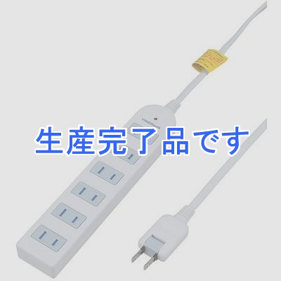 YAZAWA(ヤザワ) 【生産終了】雷サージ付テーブルタップ 6個口 5m 白  HKS605WH