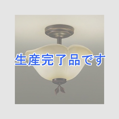 DAIKO LED小型シーリングライト ランプ付 ハンドメイド品 白熱灯60W×2灯相当 非調光タイプ 6W×2灯 口金E17 電球色タイプ  DCL-38199Y