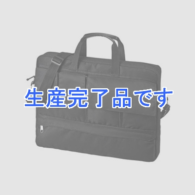 サンワサプライ カジュアルPCバッグ シングルタイプ 15.6インチワイド対応 ブラック  BAG-F7BK