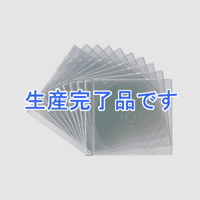 サンワサプライ DVD・CDケース スリムタイプ 1枚収納 クリアブラック 10枚セット  FCD-PU10BK