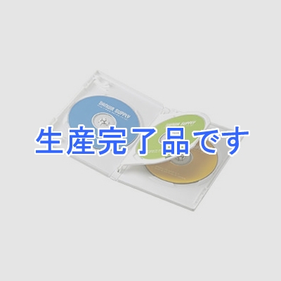 サンワサプライ DVDトールケース 3枚収納 スタンダードサイズ インデックスカード付 ホワイト 3枚セット  DVD-TN3-03W