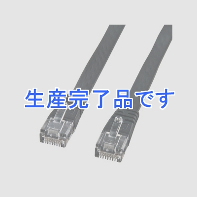 サンワサプライ エンハンスドカテゴリ6 フラットケーブル 2m ブラック  KB-FL6E-02BKN