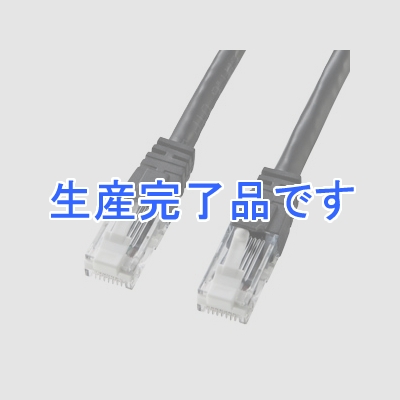 サンワサプライ つめ折れ防止 カテゴリ6 LANケーブル 0.5m ブラック  KB-T6TS-005BK