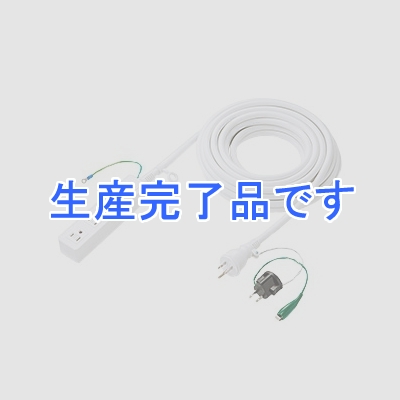 サンワサプライ 高強度タップ 3P・4個口・10m ホワイト(一般機器用) コンセントキャップ(2個)付  TAP-HP4-10W