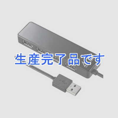 サンワサプライ USB2.0ハブ 4ポート HDD接続対応 面ファスナー付 ブラック  USB-HTV410BKN