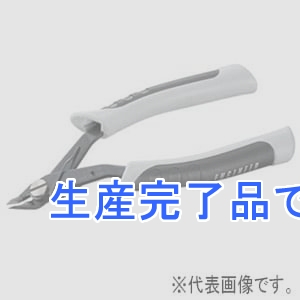 エンジニア ミクロカッター 先端極細型(順刃) 切断能力:銅線φ0.6mm 全長125mm バネ付 高炭素鋼製  NZ-12