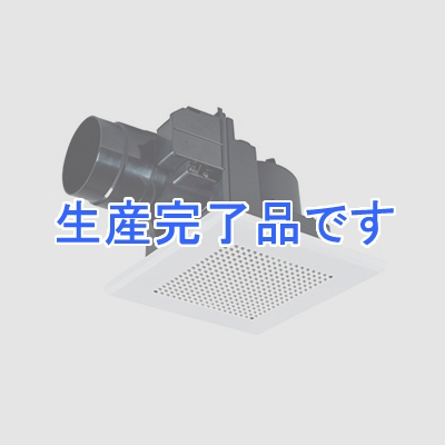 三菱 ダクト用換気扇 天井埋込形 低騒音形 電気式シャッター付 マンション・寒冷地タイプ サニタリー用 接続パイプφ100mm 埋込寸法180mm角  VD-10ZCD10