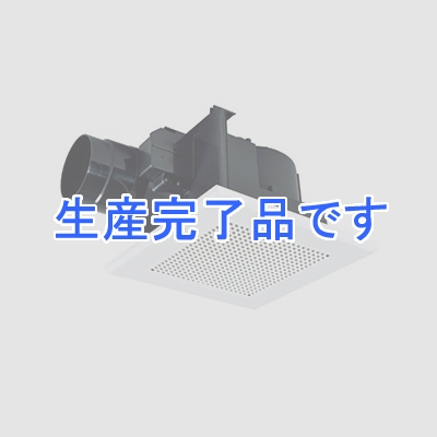 三菱 ダクト用換気扇 天井埋込形 低騒音形 電気式シャッター付 マンション・寒冷地タイプ サニタリー用 接続パイプφ100mm 埋込寸法205mm角  VD-13ZCD10