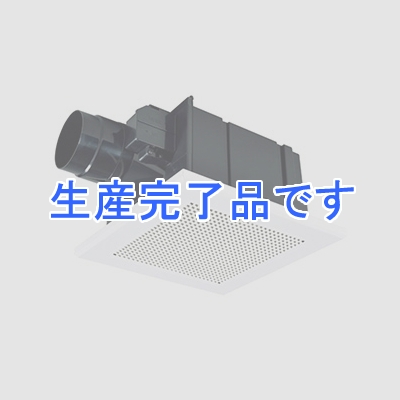 三菱 ダクト用換気扇 天井埋込形 低騒音形 電気式シャッター付 マンション・寒冷地タイプ サニタリー用 接続パイプφ100mm 埋込寸法260mm角  VD-15ZCD10