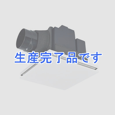 三菱 ダクト用換気扇 天井埋込形 給気タイプ 24時間換気機能付 居間・事務所・店舗用 標準タイプ シャッターなし ミックスフロー機能搭載 接続パイプφ100mm 埋込寸法215mm角 クールホワイト  VD-13ZQMX2