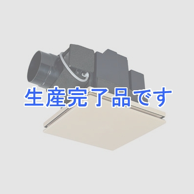 三菱 ダクト用換気扇 天井埋込形 給気タイプ 24時間換気機能付 居間・事務所・店舗用 寒冷地仕様 電気式シャッター付 ミックスフロー機能搭載 接続パイプφ100mm 埋込寸法215mm角 ベージュ  VD-13ZQMX2-BE-D