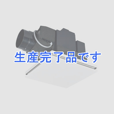 三菱 ダクト用換気扇 天井埋込形 給気タイプ 24時間換気機能付 居間・事務所・店舗用 寒冷地仕様 大風量タイプ 電気式シャッター付 ミックスフロー機能搭載 接続パイプφ100mm 埋込寸法215mm角  VD-13ZPQD2