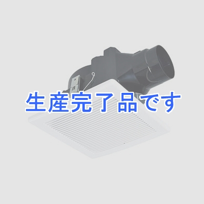 三菱 ダクト用換気扇 角形格子グリル 天井埋込形 丸穴据付タイプ サニタリー用 低騒音形 接続パイプφ100mm 埋込寸法φ250mm  VD-13ZCC5-C