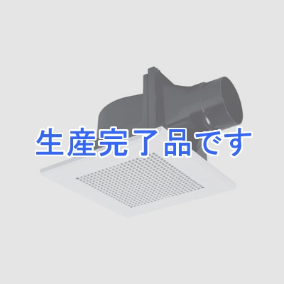 三菱 ダクト用換気扇 サニタリー用ファン BL認定品 低騒音形 浴室用 接続パイプφ100mm 埋込寸法205mm角  VD-13ZC10-BL