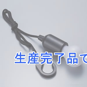 旭電機化成 ひっぱり点灯ライト 電池式 白色LED×1灯 明るさ88lm フック・ひも付  ALA-4308BK-W