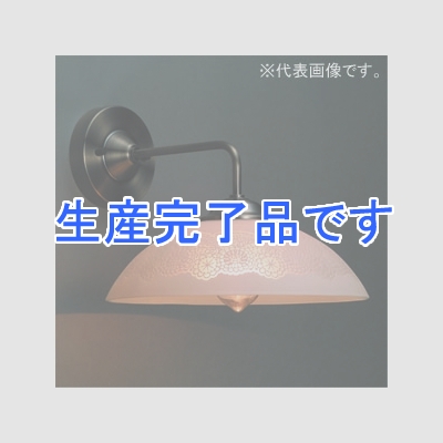 後藤照明 ブラケットライト 《グレイス》 アンティークレースセード BK型 40W浪漫球付 E26口金 壁面取付専用  GLF-3223