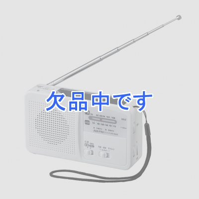 YAZAWA(ヤザワ) 手回し充電ラジオ  BS901WH