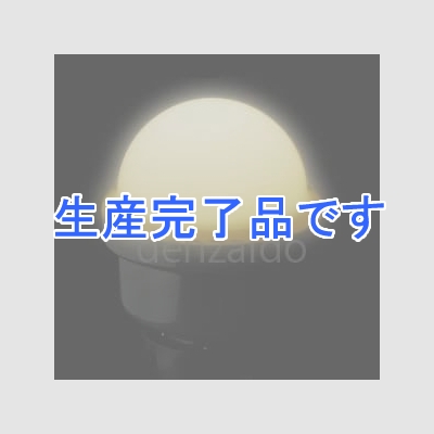 ジェフコム 【在庫限り生産完了】LEDサイン球 屋外用 散光タイプ ウォームホワイト 口金E26  P18SW-E2601-L